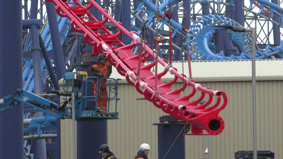 Blackpool Pleasure Beach Super fans snap up Big One track BBC News