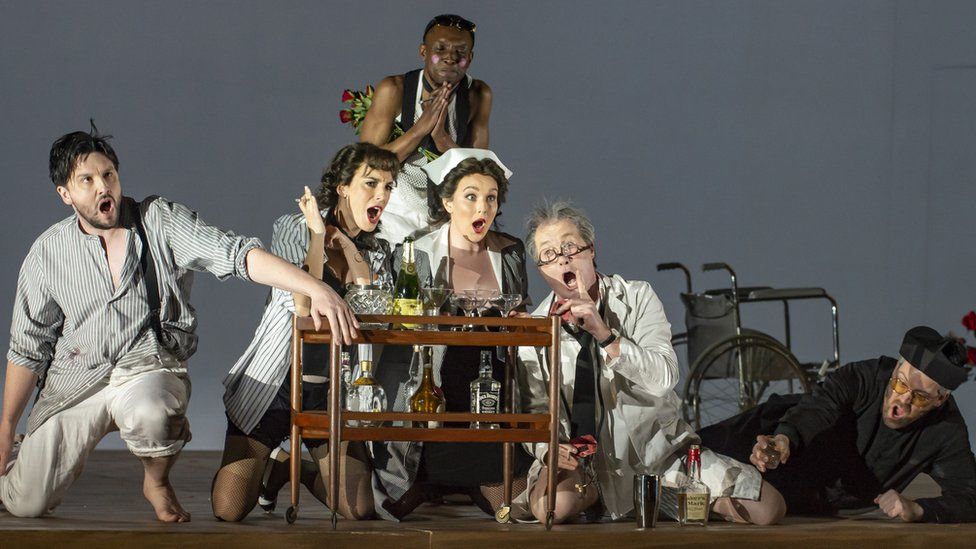 Dress rehearsal of The Dead City by English National Opera at London Coliseum on March 22, 2023