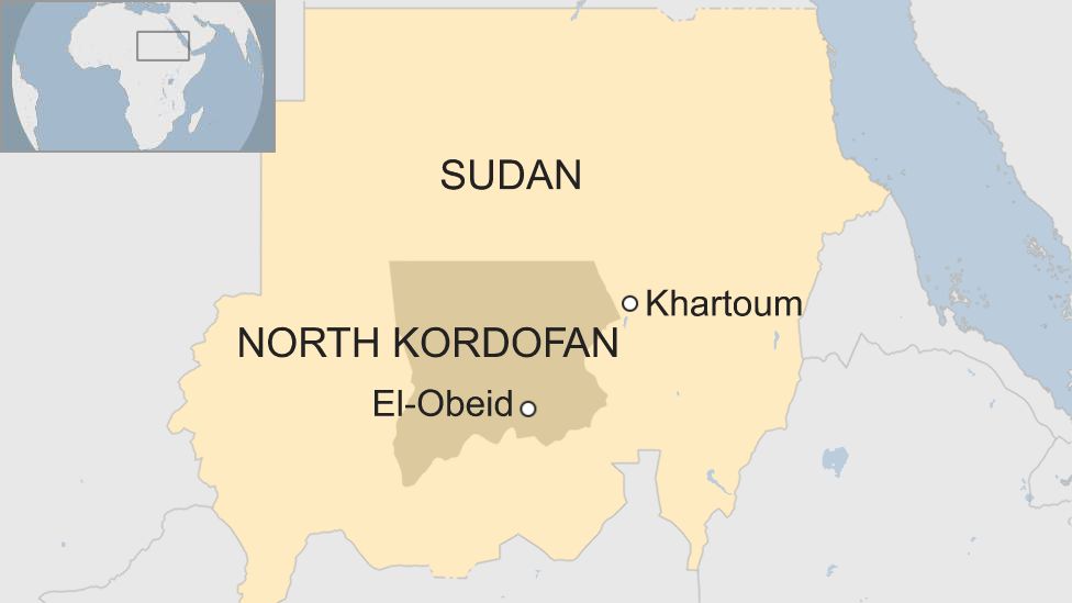 map of Sudan showing El-Obeid