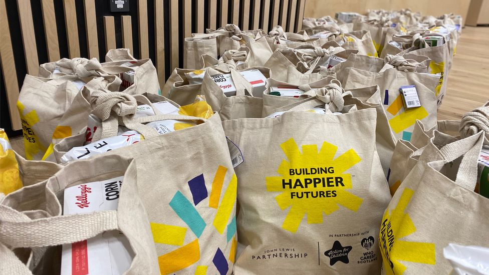 Food bags for the young experienced carers