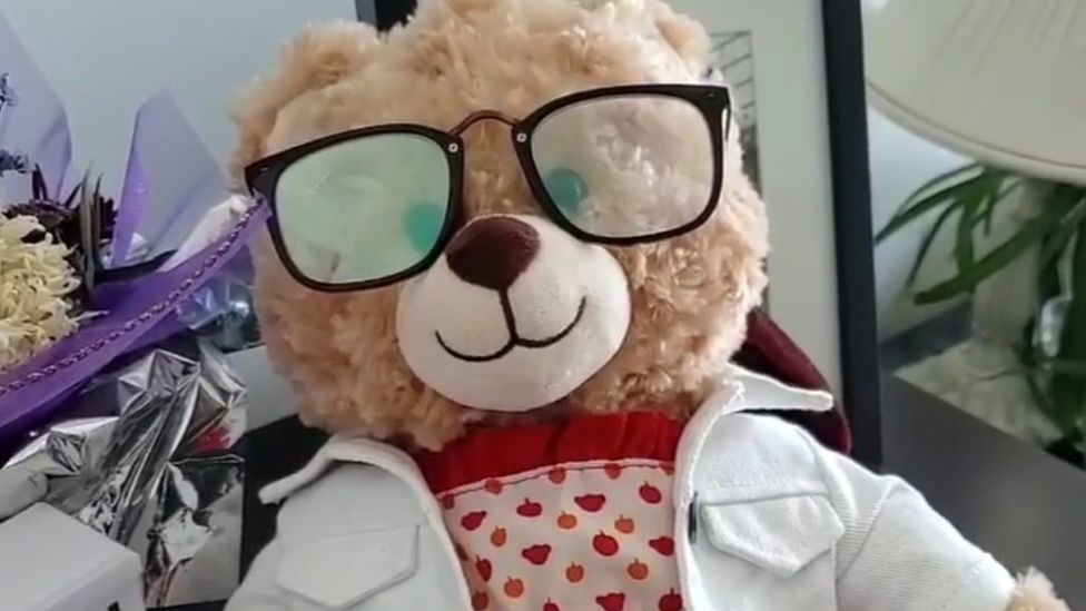 custom made teddy bear with voice message