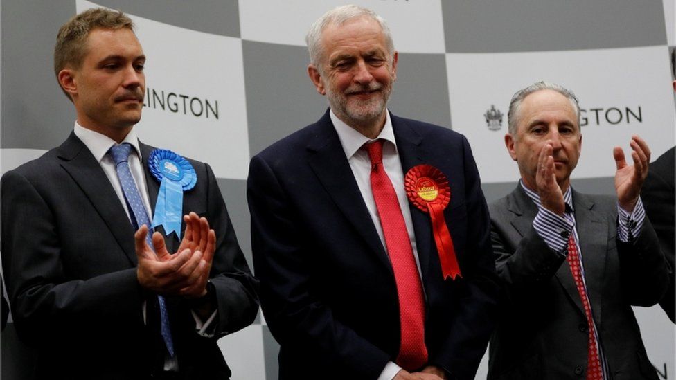 Jeremy Corbyn at the count