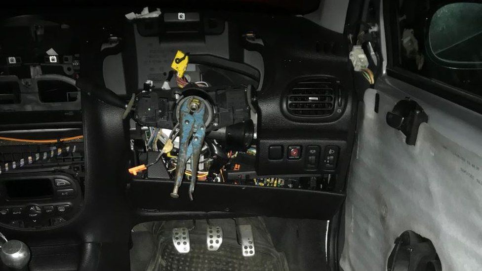 Inside of car