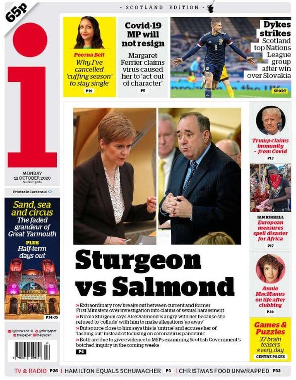 Scotland's Papers: 'Sturgeon V Salmond' In Inquiry Row - BBC News