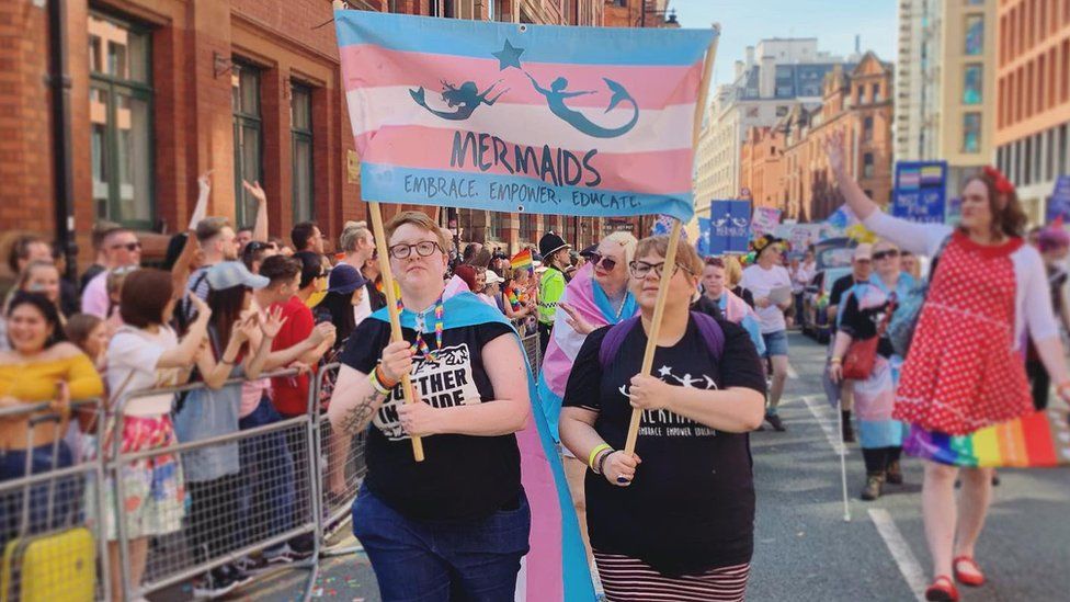 Mermaids at Manchester Pride