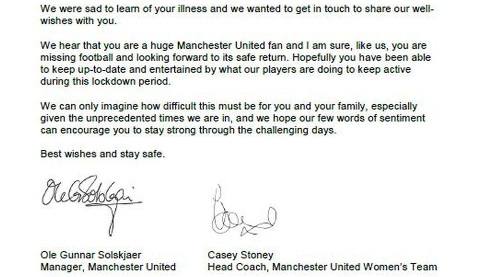Coronavirus Grandfather S Recovery Boosted By Man Utd Messages Bbc News