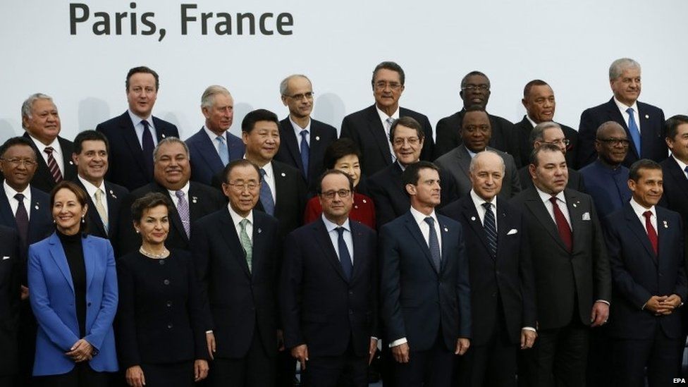 World leader at the 2015 Climate Change summit in Paris