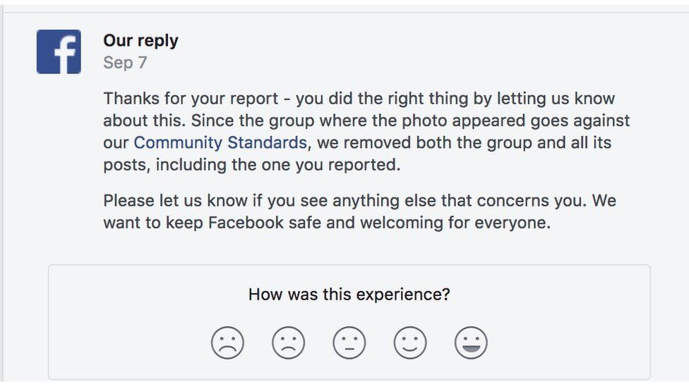 Facebook responds to the complaint