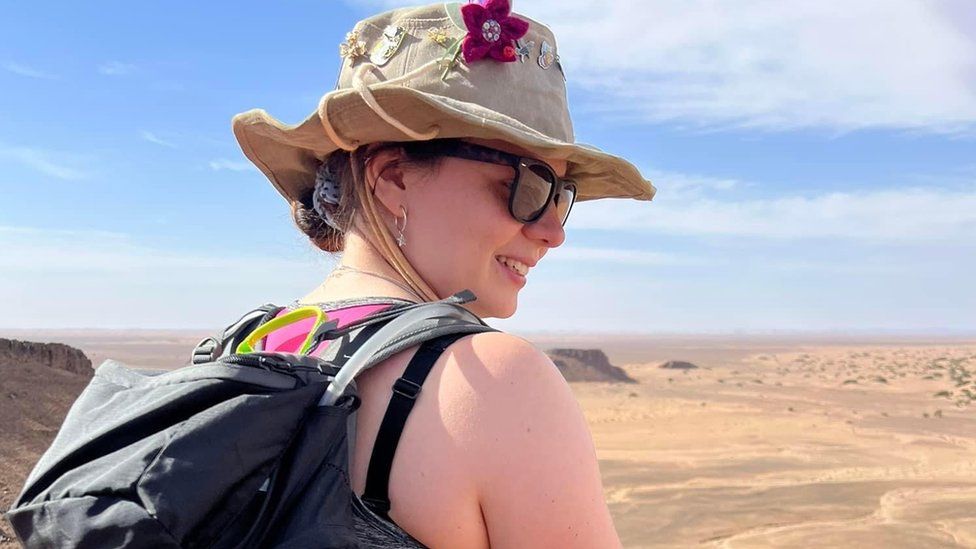 Sinéad Nolan-Martin in the Sahara Desert