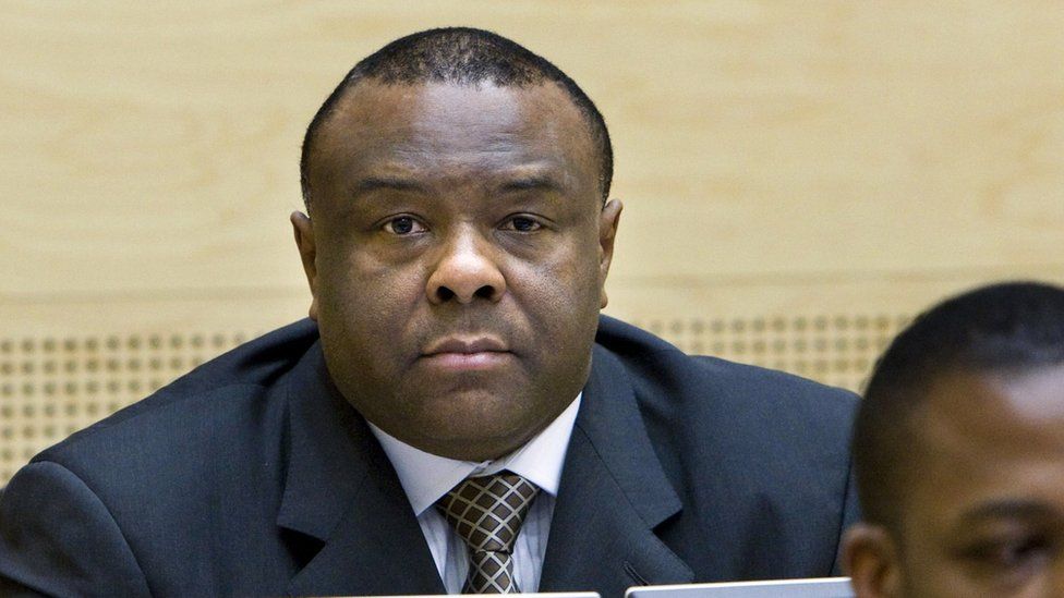 Congolese rebel warlord and Democratic Republic of Congo Vice President Jean-Pierre Bemba attends a hearing at the International Criminal Court in the Hague