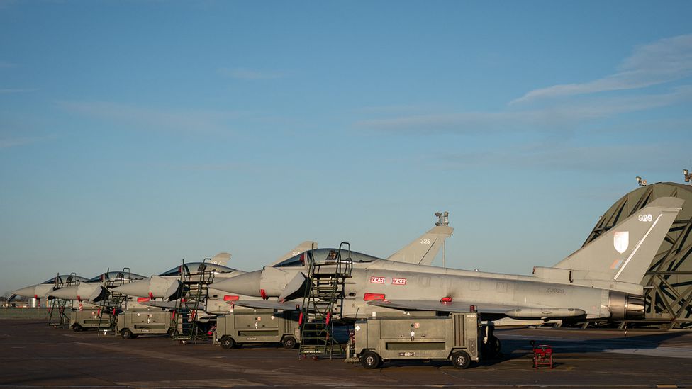 Typhoons at RAF Coningsby in Lincolnshire