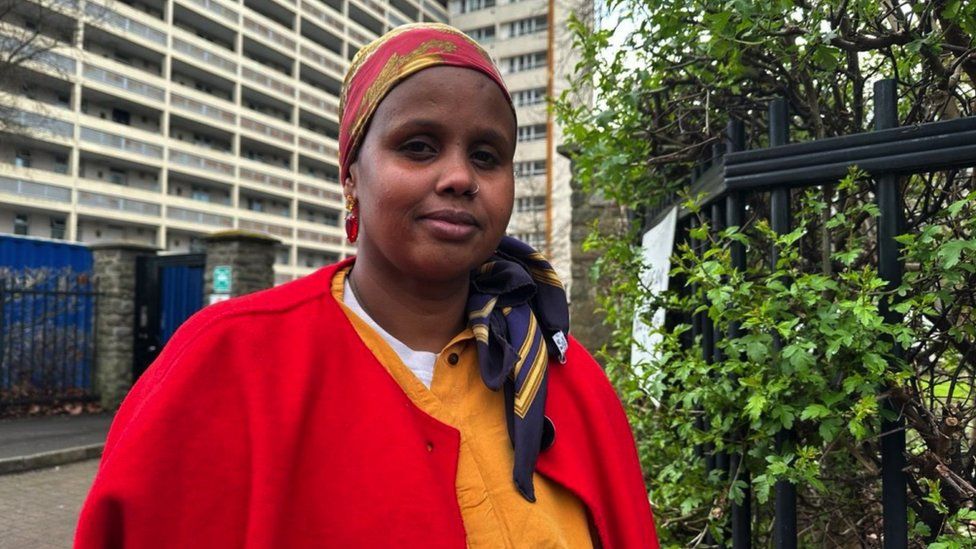 Fadumo Farah pictured outside Barton House