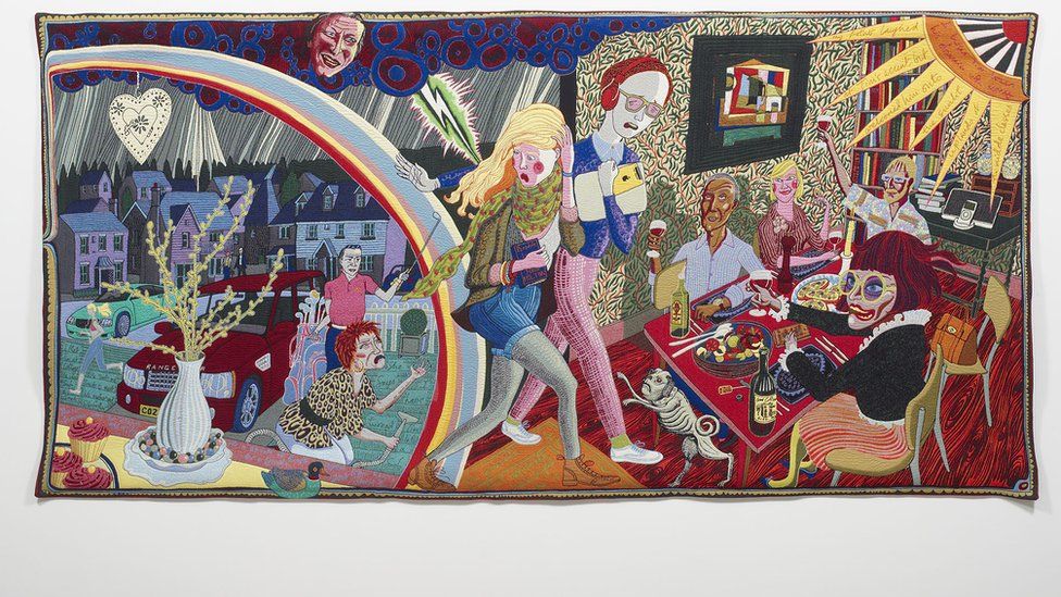 Colourful tapestry