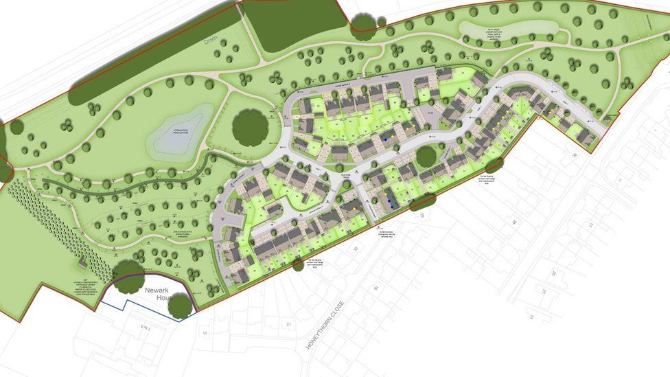 Plans for the homes on the old fuel depot in Hempsted