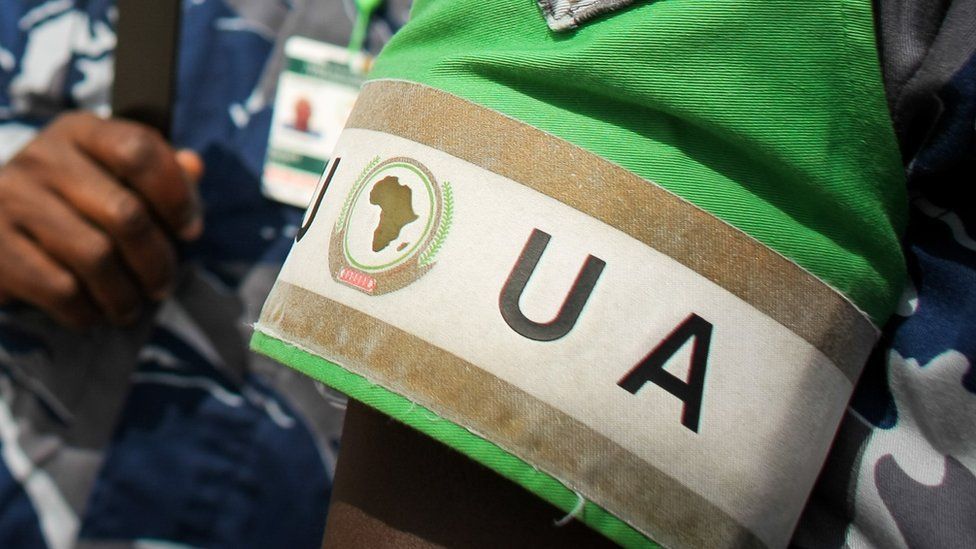 African Union officers in Somalia