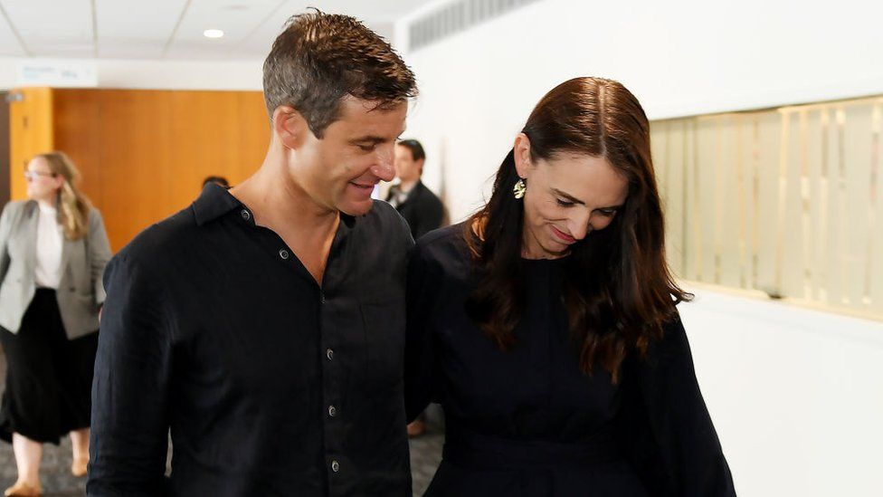 Clarke Gayford and Jacinda Ardern