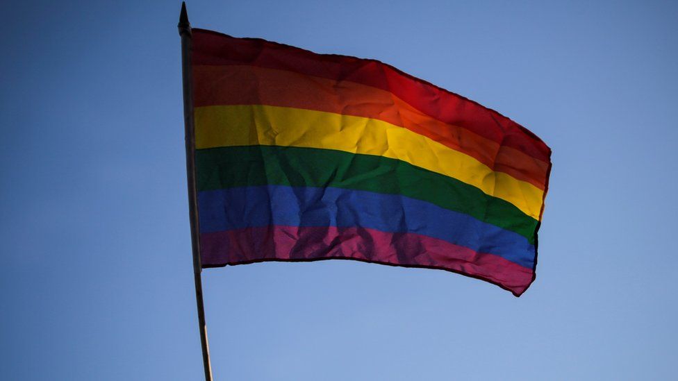 A rainbow flag is flown in Nicaragua