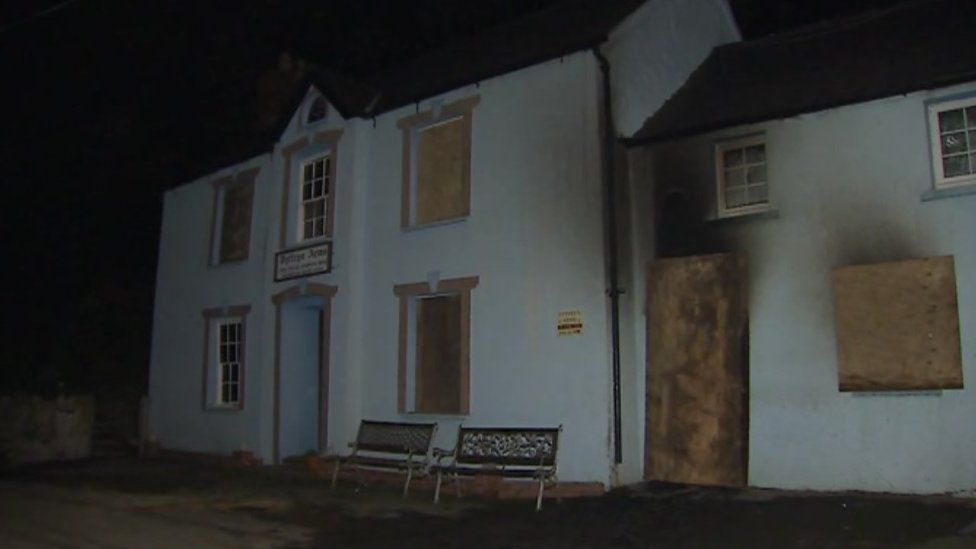 Fire at Bessie's pub