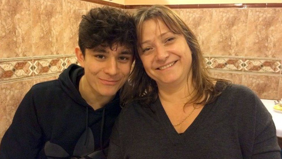 Felix Alexander with his mother Lucy