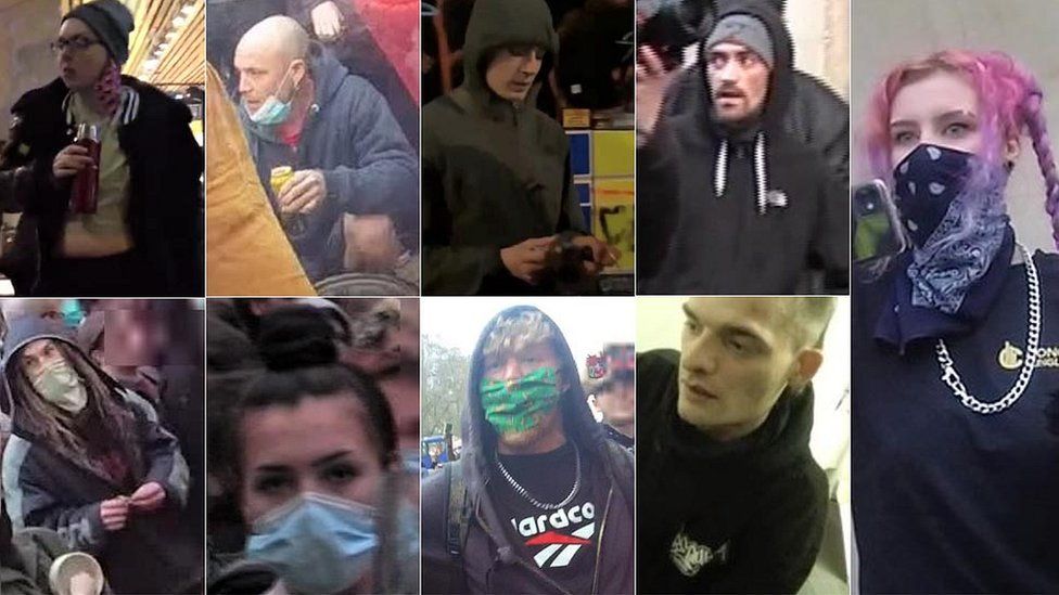 Bristol protest images released by Avon and Somerset Police