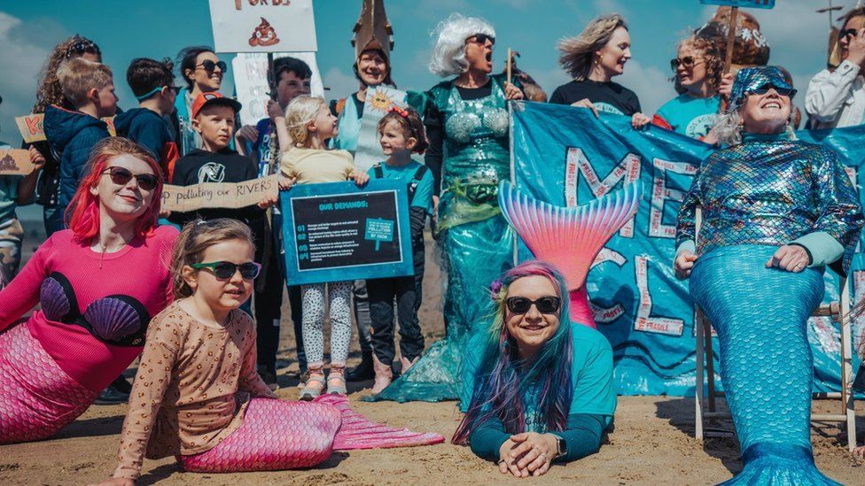 Manningtree Mermaids on the town's beach