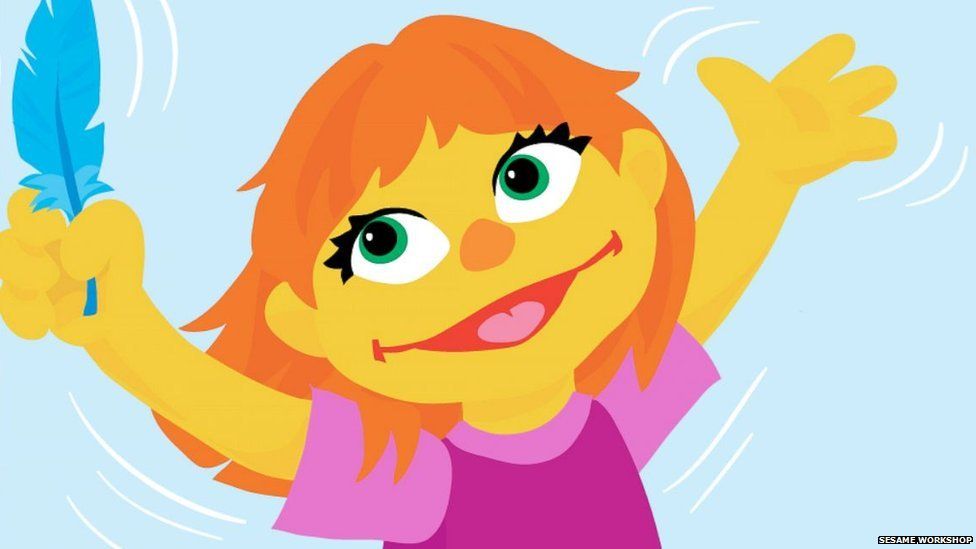 Julia character holding a feather