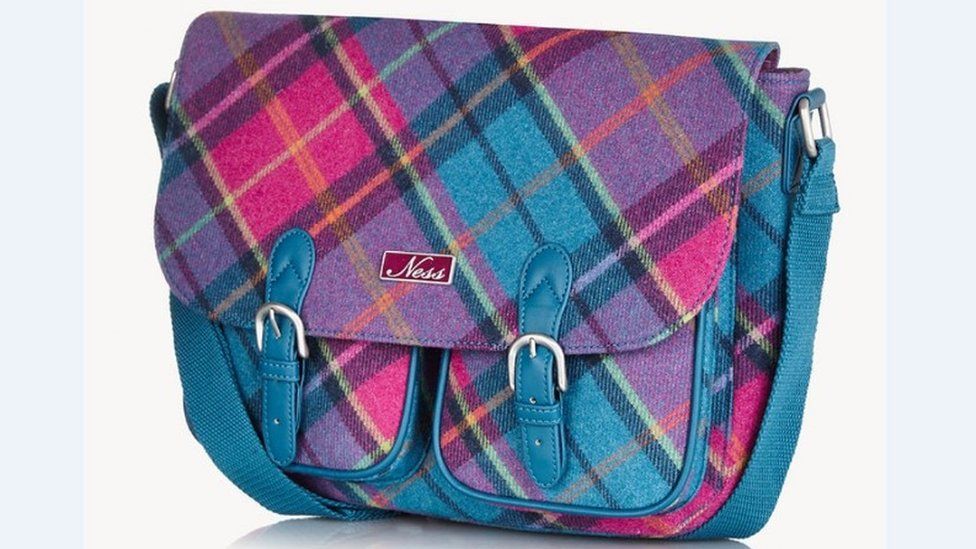 Ness Of Scotland Bag And Matching Purse Pink And Purple | eBay