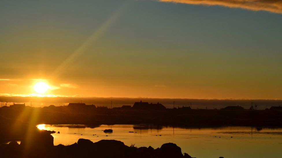 Sunset over South Uist