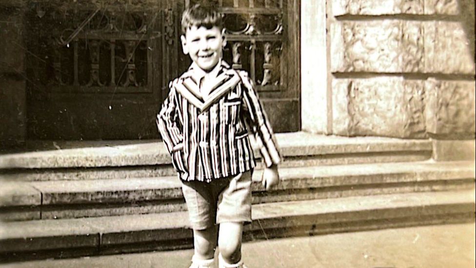 George Shefi as a young boy