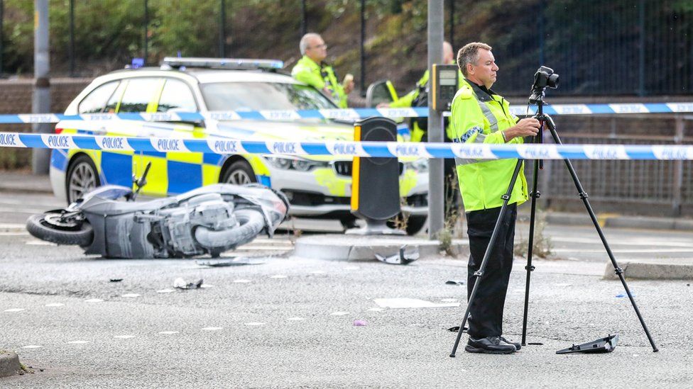 Teenagers seriously hurt in Prestwich moped crash BBC News
