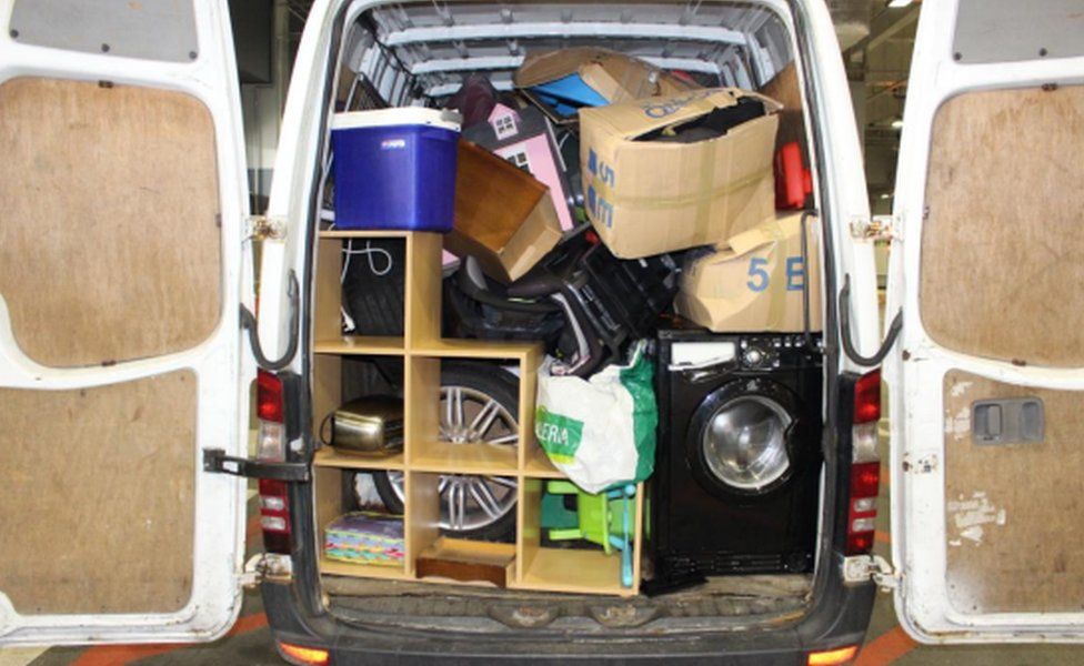 Second-hand furniture and household goods