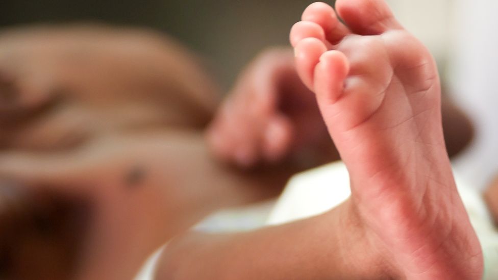 Generic shot of a baby in hospital