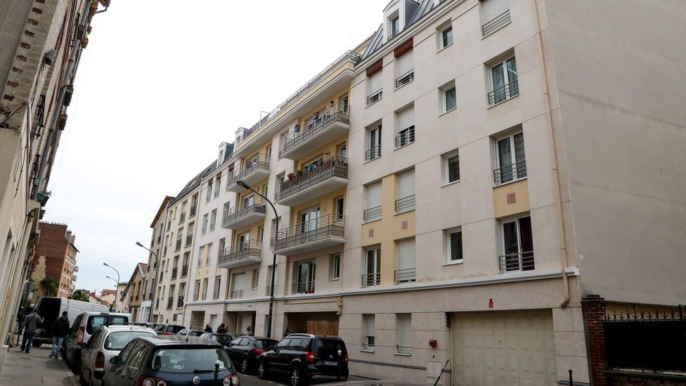 Apartment building in Asnières-sur-Seine where Félicien Kabuga was arrested by French gendarmes (16 May 2020)