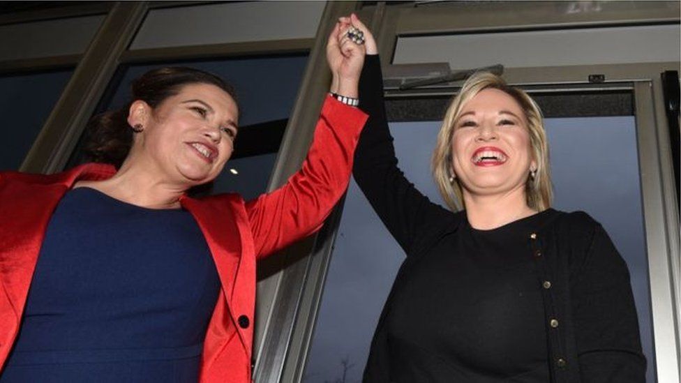 Michelle O'Neill (right)