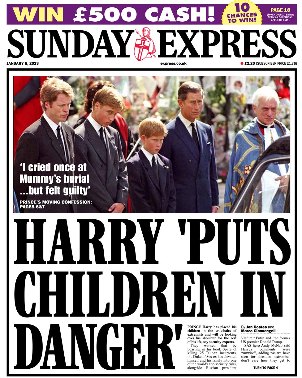 Sunday Express Front Page