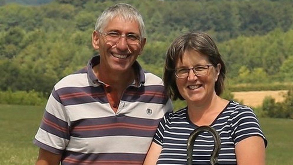 Bryan Griffiths with his wife Liz