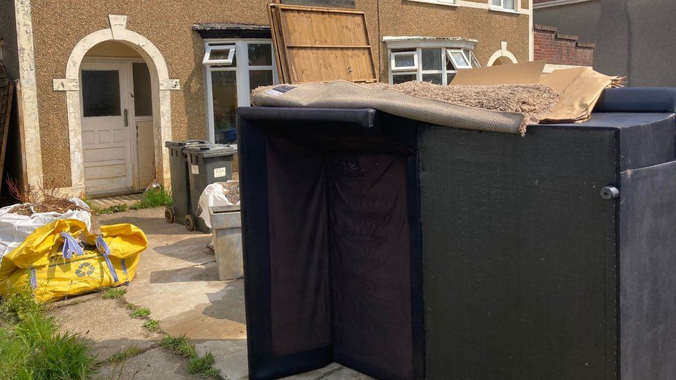 The homes have been hit by flooding for the second time in a year