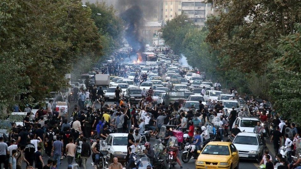 Акция протеста в Тегеране 21 сентября