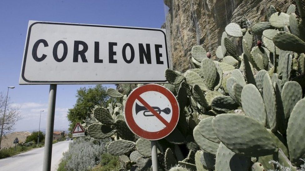 Corleone road sign