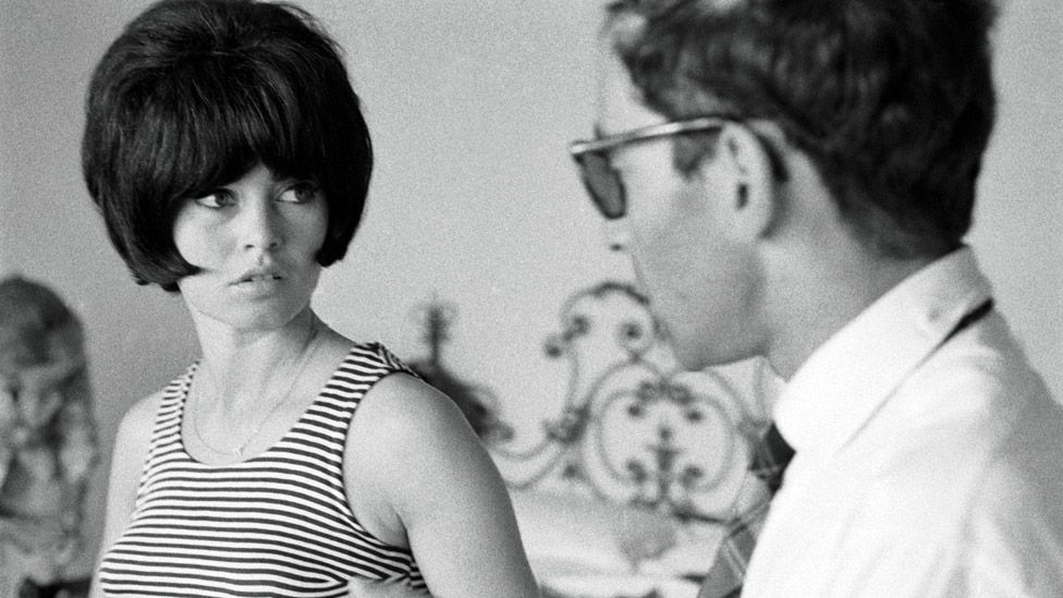 Jean-Luc Godard directing Brigitte Bardot in 1963's Contempt