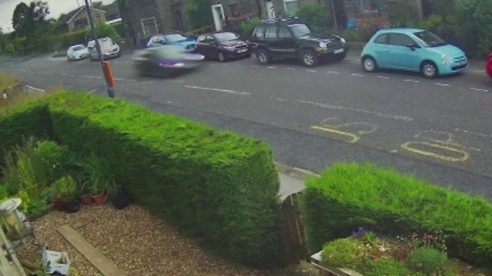 Footage shows speeding on Yorkshire road