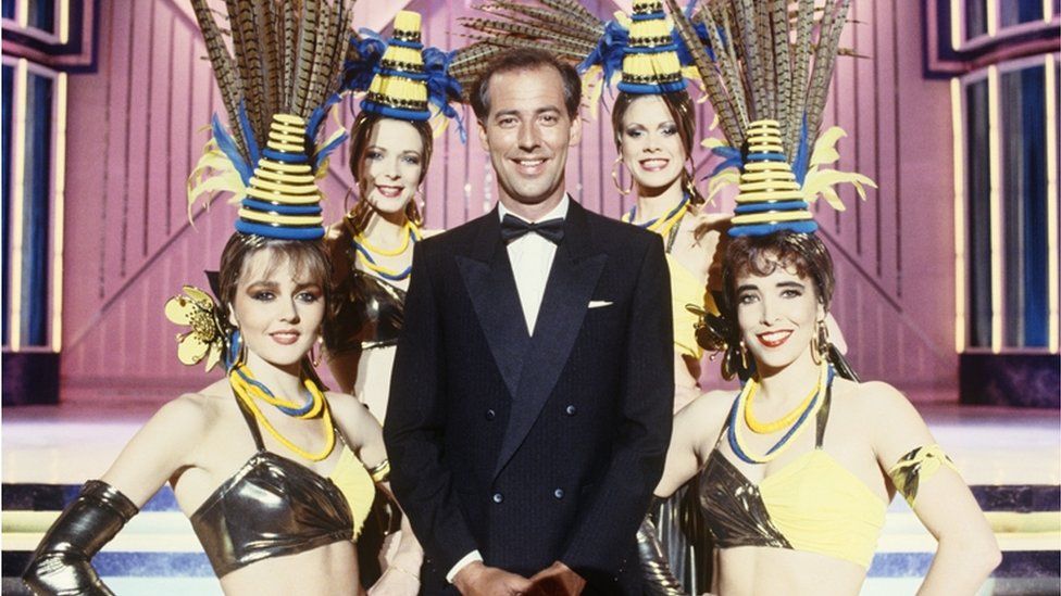 Michael Barrymore and showgirls