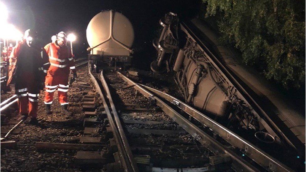Train derailed in Carlisle