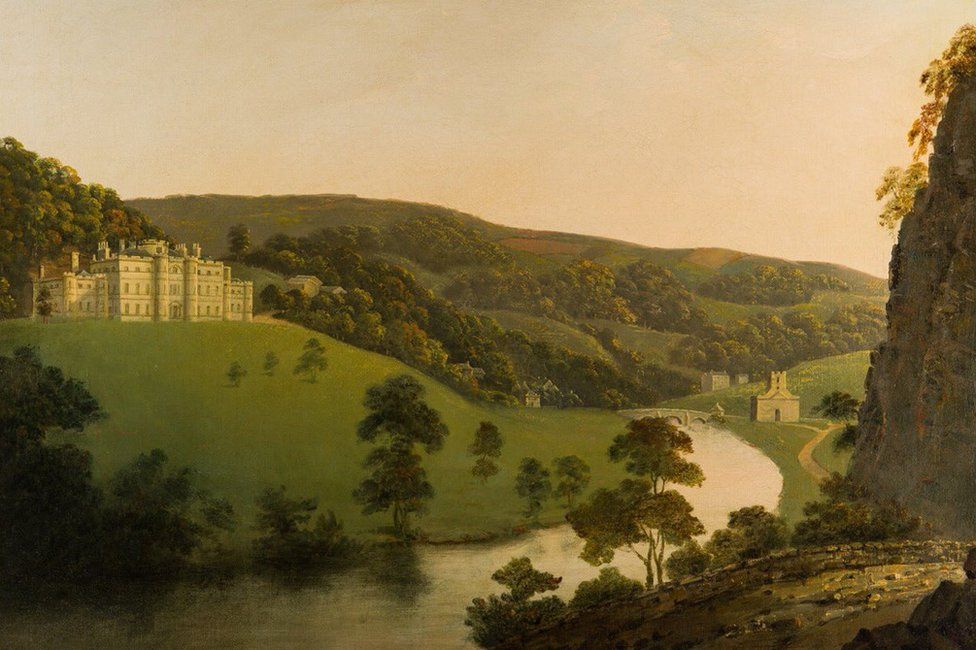 Willersley Castle in Derbyshire painted by Joseph Wright of Derby