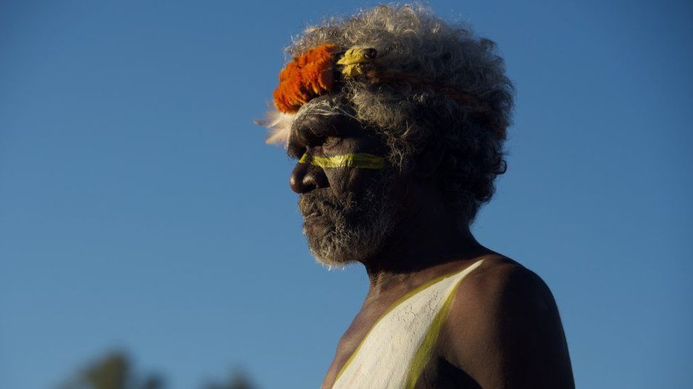 A community leader from Arnhem Land at the opening ceremony