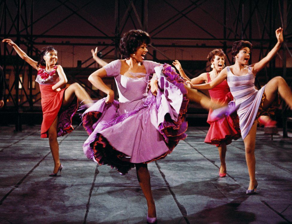 Rita Moreno (centre) in West Side Story