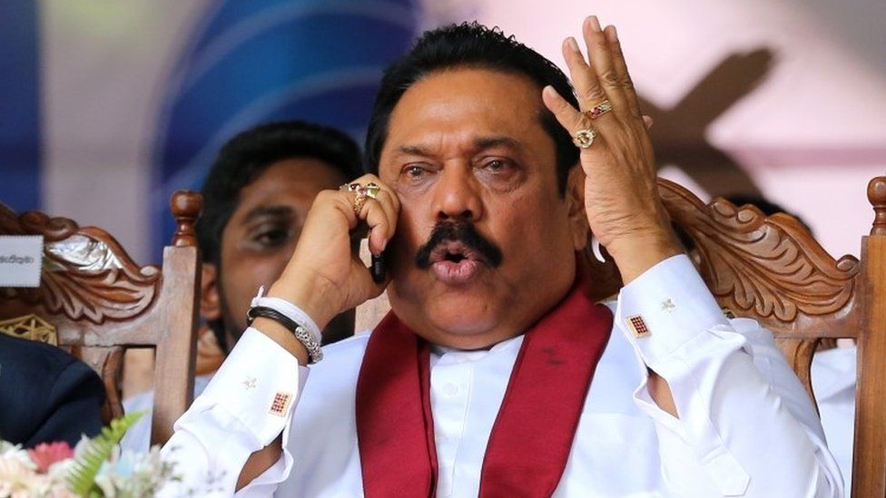 Former Sri Lankan President Mahinda Rajapaksa (14 August 2015)