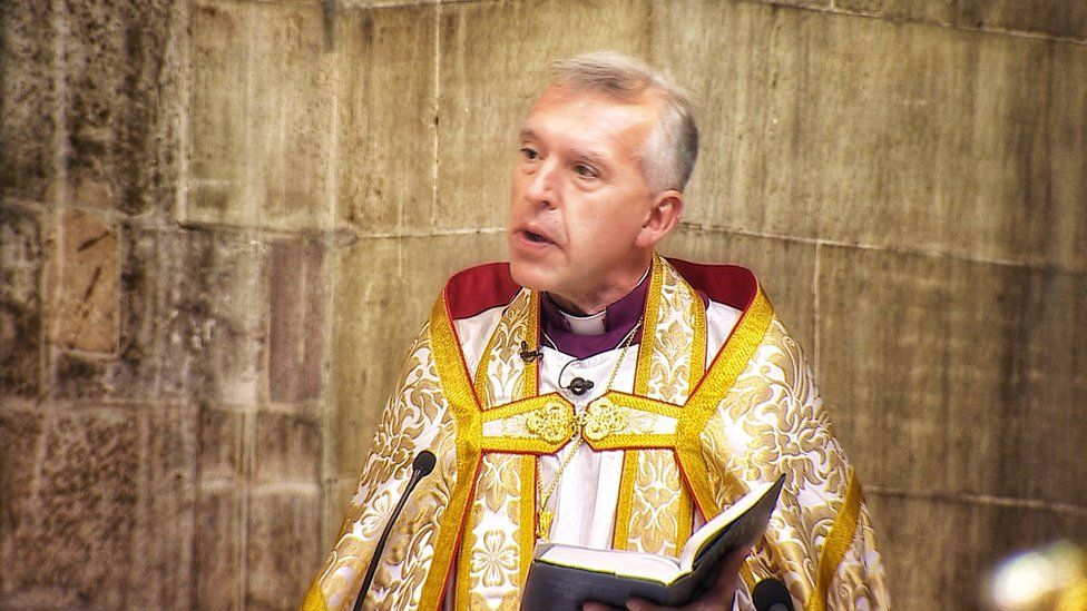 the archbishop delivering his sermon