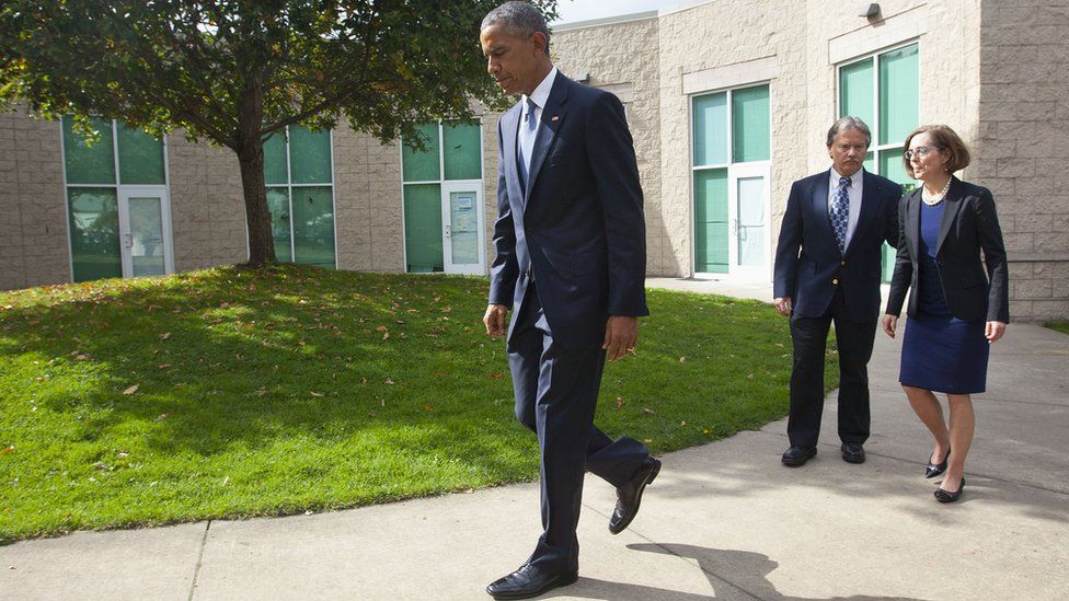Barack Obama in Roseburg. 9 Oct 2015