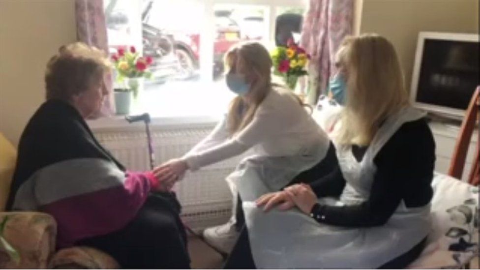 Covid in Wales Care home visiting restrictions eased BBC News